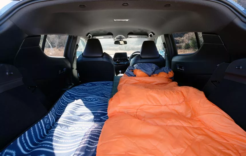 Prepare Your Sleeping Space In The Backseat