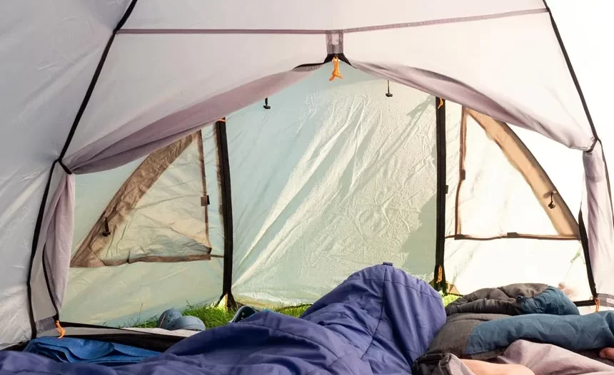 A cozy and comfortable tent