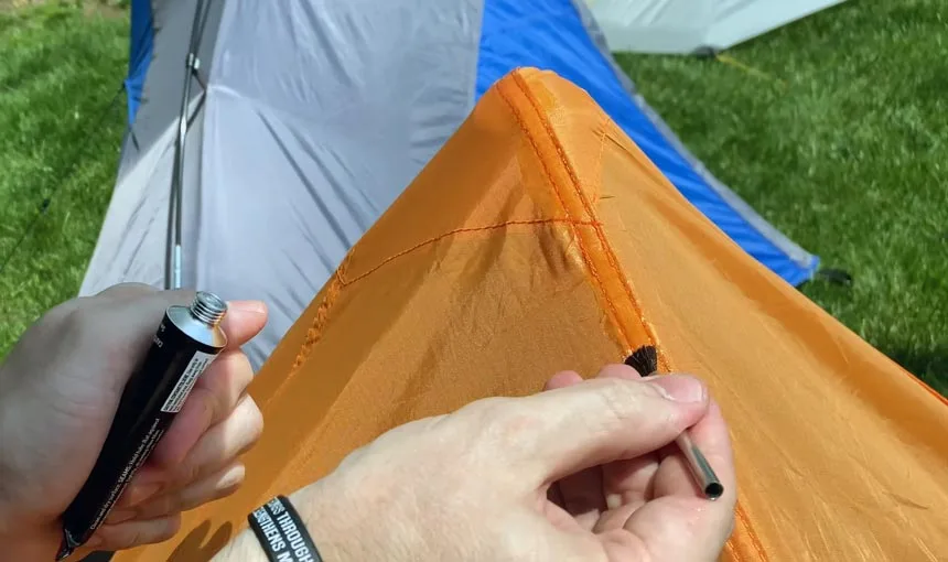 Repairing Damaged Tent Seams